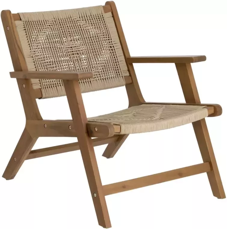Kave Home Geralda fauteuil in acaciahout met donkere afwerking fsc 100% - Foto 1