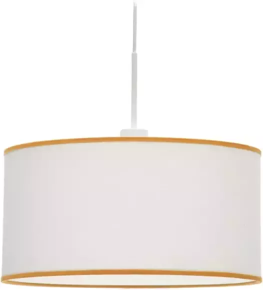 Kave Home Binisalem lampenkap in wit en mosterd Ø 40 cm