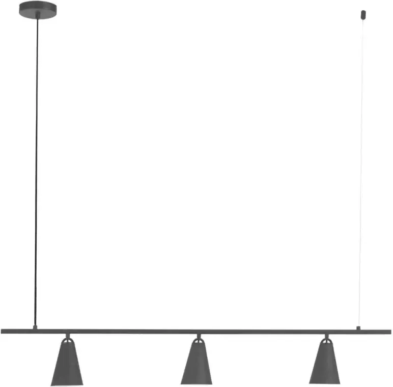 Kave Home Hanglamp Genara 3-lamps Zwart