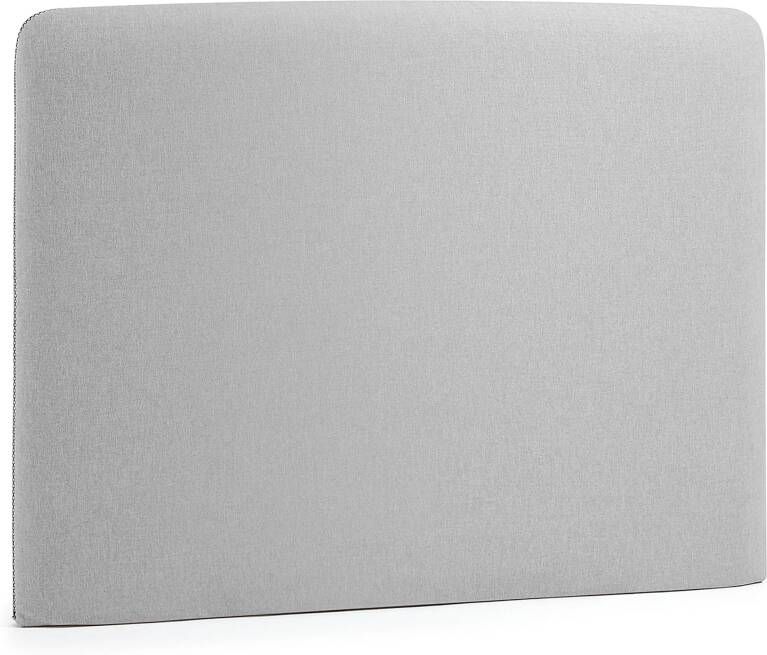 Kave Home Dyla hoofdbord met afneembare hoes in grijs voor bedden van 90 cm