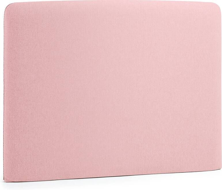 Kave Home Dyla hoofdbord met afneembare hoes in roze voor bedden van 90 cm