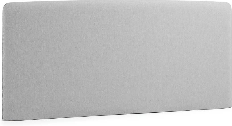 Kave Home Dyla hoofdbord met afneembare hoes in grijs voor bedden van 150 cm