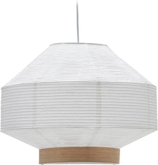 Kave Home Lampenkap Hila voor plafondlamp van wit papier en - Foto 1