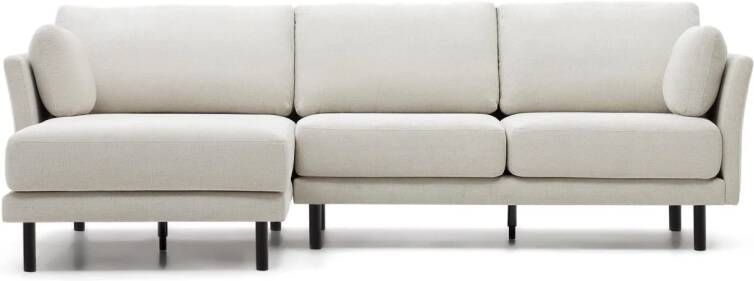 Kave Home Gilma parel 3-zitsbank chenille met links|rechts chaise - Foto 1