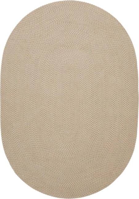 Kave Home Ovaal beige tapijt Rodhe van 100% PET 160 x 230 cm