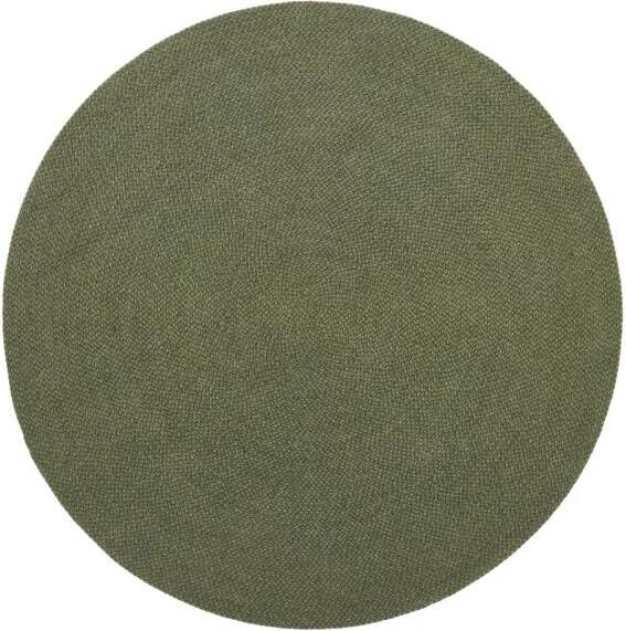 Kave Home Groen rond tapijt Despas van synthetische vezels Ø 200 cm