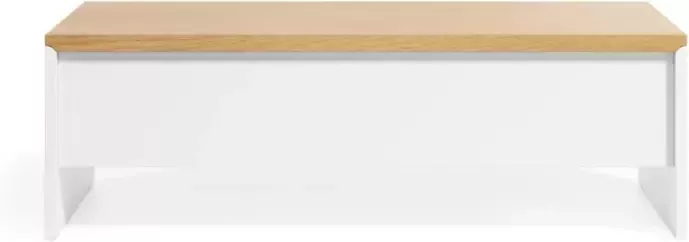 Kave Home Abilen wandplank in eiken fineer en wit gelakt 110 x 60 cm FSC 100% - Foto 2