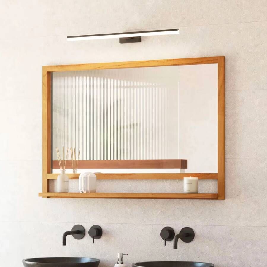 Kave Home Taciana massief teakhouten spiegel 100 x 70 cm