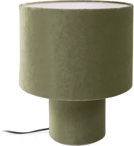 Kave Home Tafellamp Eastend groen fluweel