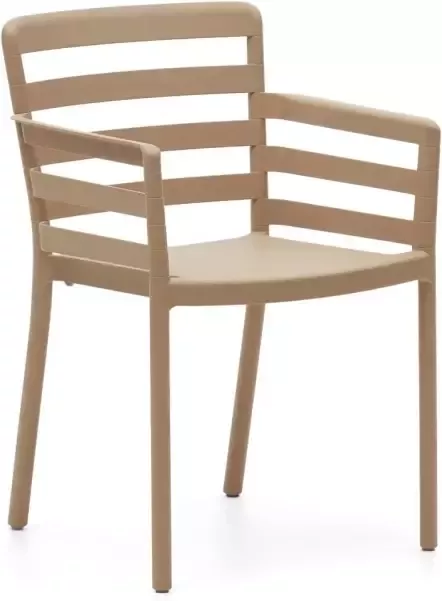 Kave Home Nariet tuinstoel van beige kunststof