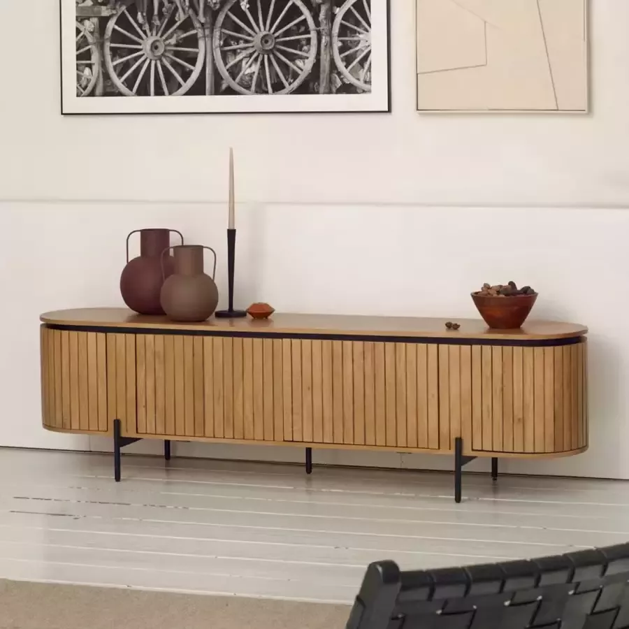 Kave Home TV-meubel Licia Mangohout 200cm Naturel - Foto 1