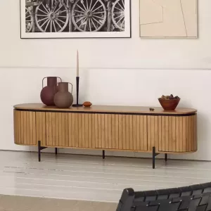 Kave Home TV-meubel Licia Mangohout 200cm Naturel