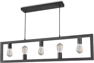 LABEL51 Hanglamp Quadrato 5-lamps Zwart