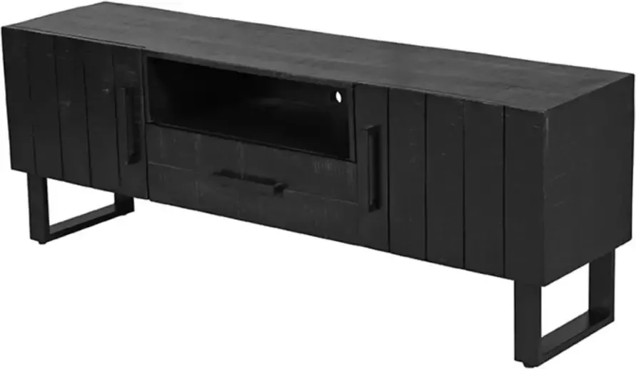 LABEL51 Santos Tv-meubel Zwart Mangohout 168 cm - Foto 1