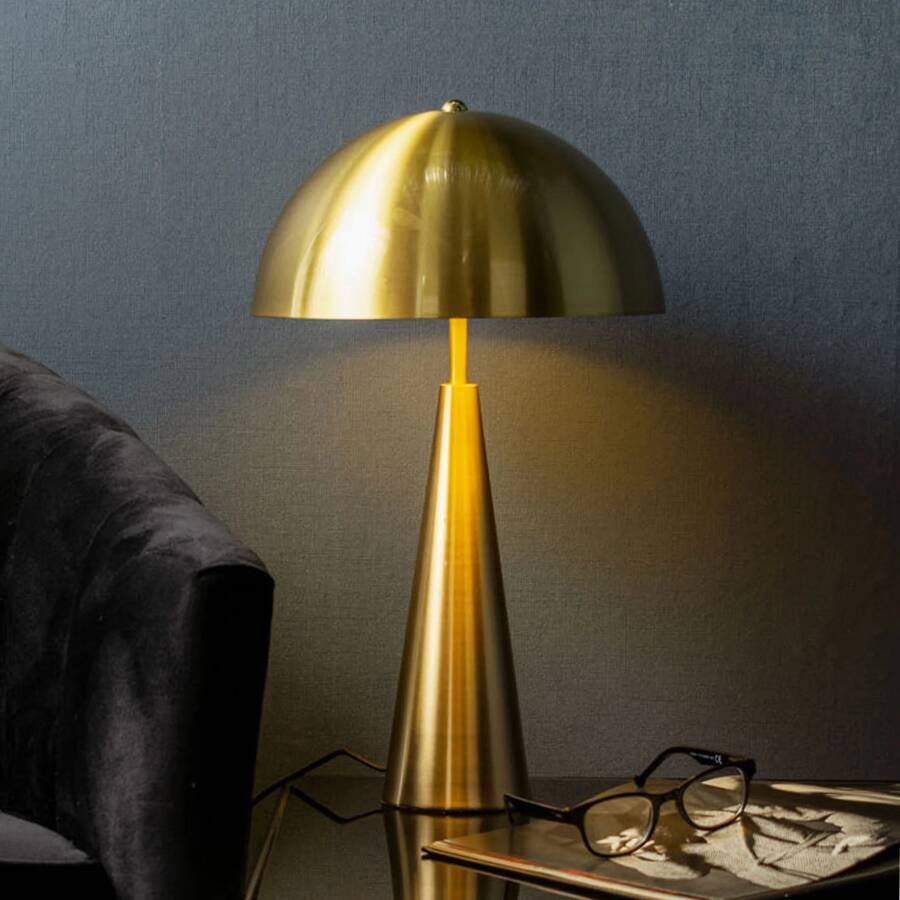 Leitmotiv Tafellamp Sublime Metaal Geborsteld goud Ø30x51cm - Foto 2