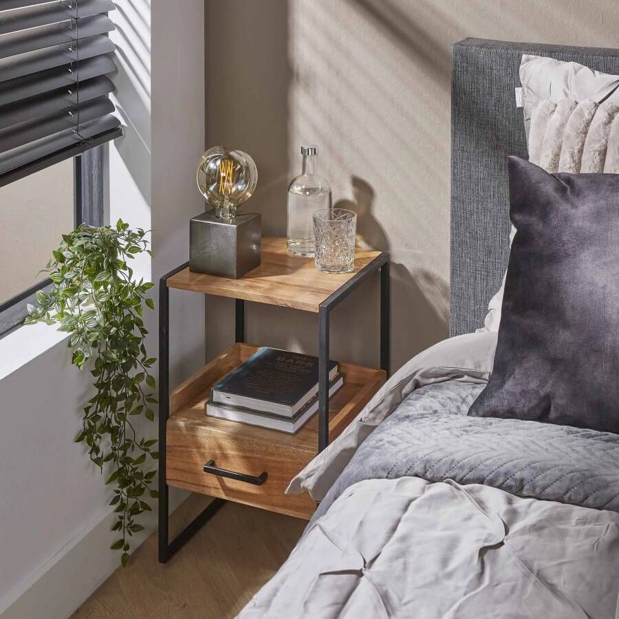 LifestyleFurn Nachtkastje Bethanne Acaciahout Naturel