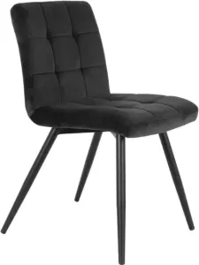 Light & Living Eetkamerstoel Olive velvet donker grijs Donkergrijs