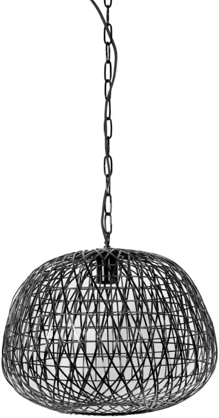 Light & Living Hanglamp ALWINA Ø40x35cm Zwart - Foto 1