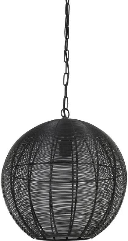 Light & Living Hanglamp Amarah 40cm mat zwart