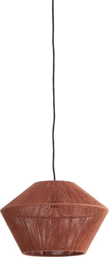 Light & Living Hanglamp Fugia Jute 40cm Steenrood