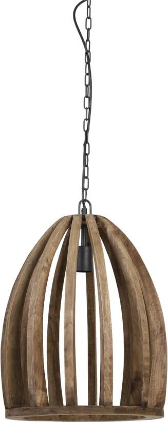 Light & Living Hanglamp Haranka 38cm Mangohout Chocoladebruin - Foto 2