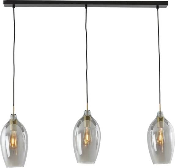Light & Living Hanglamp Lukaro 3-lamps Smoke Antiek Brons - Foto 1