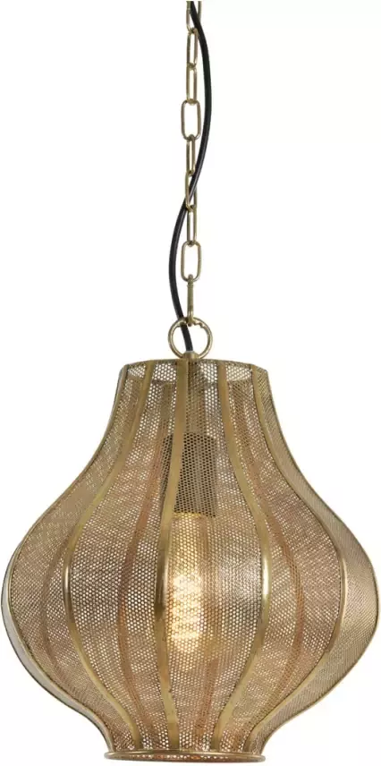 Light & Living Hanglamp Micha 27x27x33 Goud