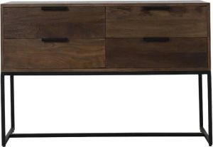 Light & Living Light&living Side table 120x40x80 cm MEAVE hout mat donker bruin