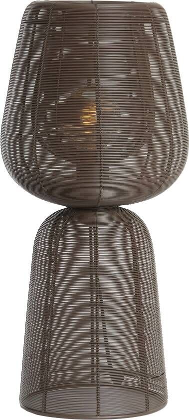 Light & Living Light and Living tafellamp bruin metaal 1883483