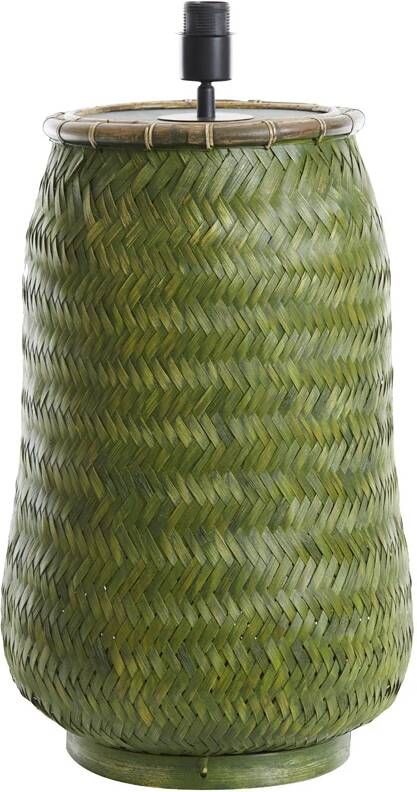 Light & Living Tafellamp Bindu Bamboe 55cm (excl. kap) Groen - Foto 1