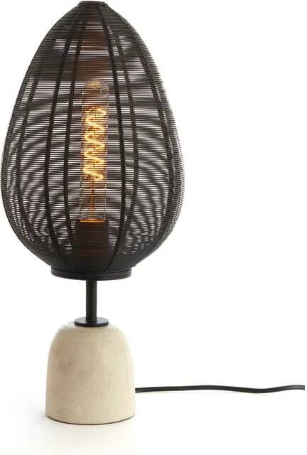 Light & Living Tafellamp Joley Marmer 46cm Zwart - Foto 2