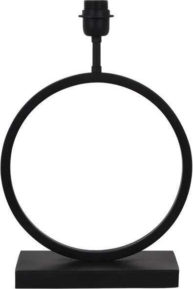 Light & Living Tafellamp Liva 42cm Mat Zwart (excl. kap)
