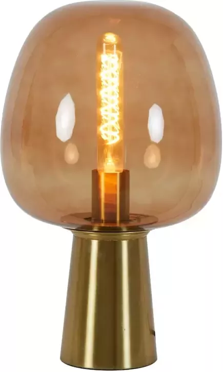 Light & Living Light&living Tafellamp Ø22x40 cm MAYSONY glas bruin+brons