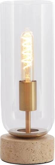 Light & Living Tafellamp Rylano Glas Beige