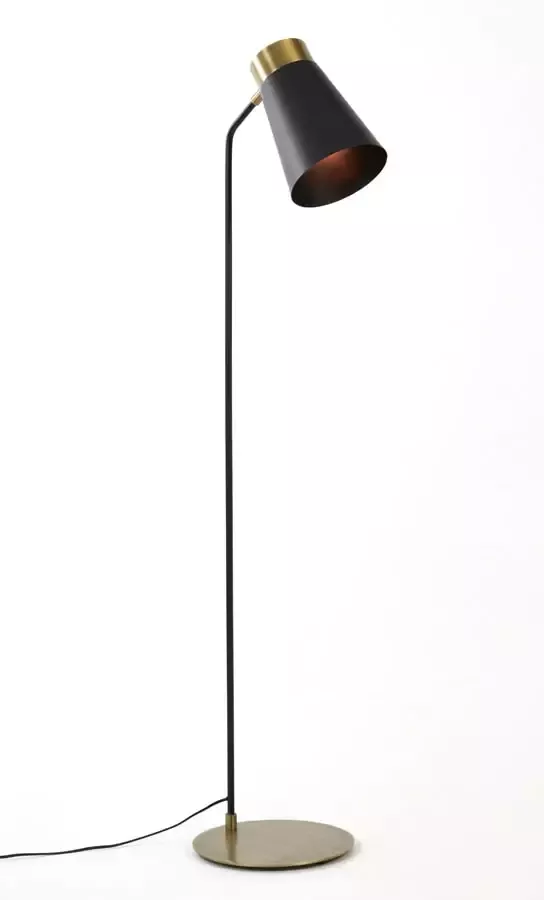 Light & Living Vloerlamp Braja 143cm hoog Mat Zwart Antiek Brons - Foto 2