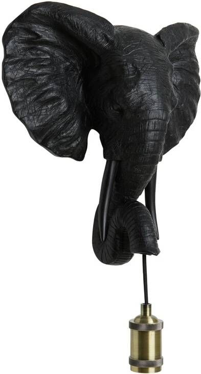 Light & Living Wandlamp ELEPHANT 35x13x36cm Zwart - Foto 1