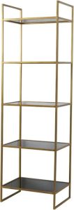 Light & Living Kast 5L 55x40x180 cm MARIKI glas smoke-goud