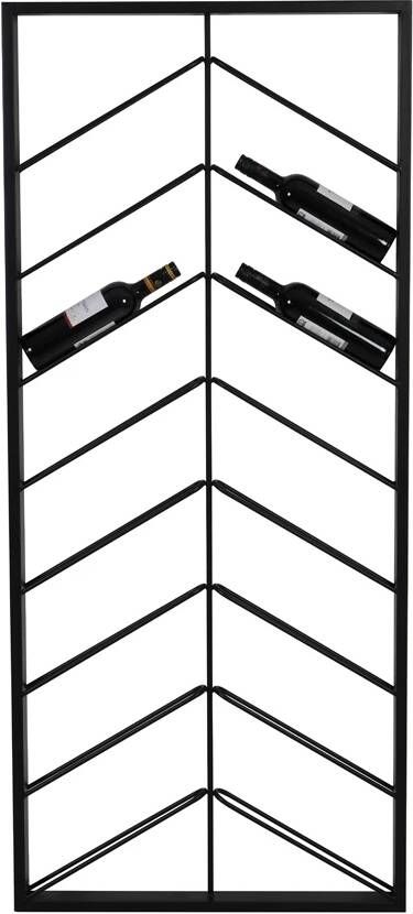 Light & Living Wijnrek Malbeo Voor 16 flessen Zwart - Foto 2