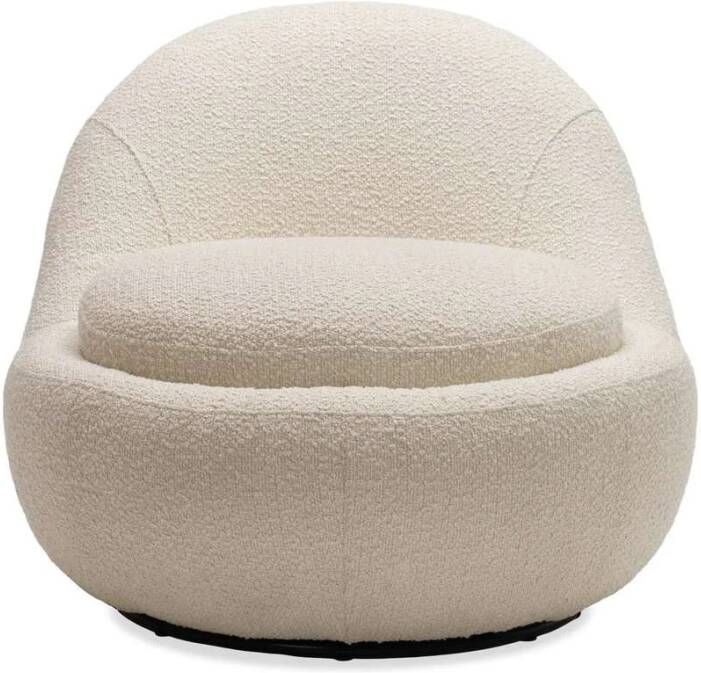 Liviza Teddy fauteuil Ponto Stof Rond Wit 73 cm 85 cm 95 cm - Foto 2