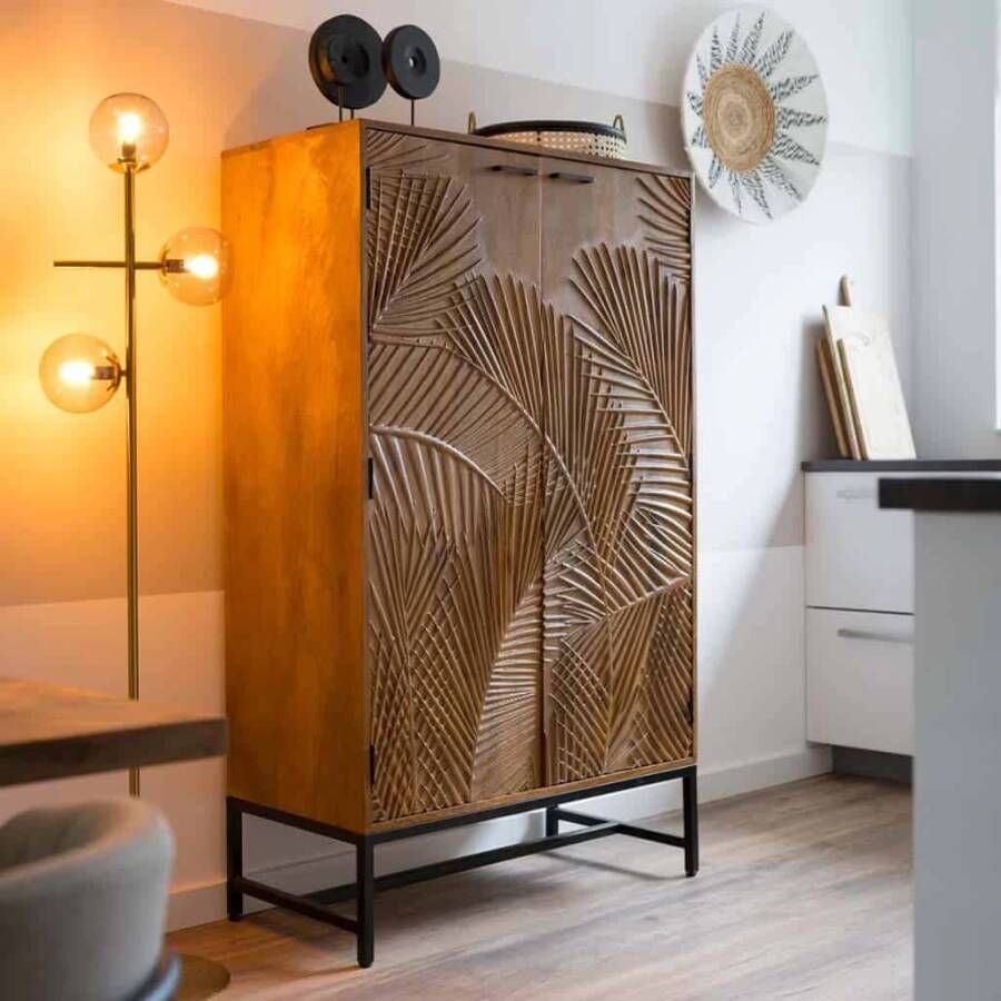 Liviza Opbergkast Mistral Mangohout Rechthoek Bruin 160 cm 100 cm 45 cm