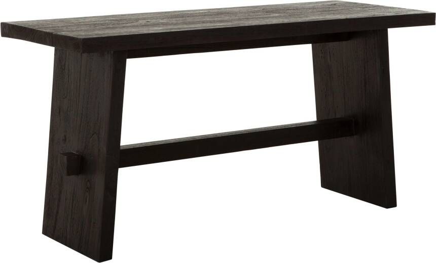 Must Living Bench Tokyo large 45x90x35 cm black recycled teakwood with natural cracks - Foto 2