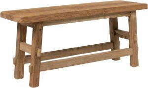 Must Living Bench Tuscany 45x100x29 cm rustic recycled teakwood top 4 cm