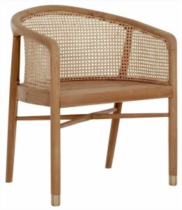 Must Living Lounge chair Castro 83x65x59 cm teakwood rattan webbing back