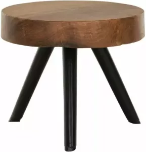 MUST Living Salontafel Disk Teakhout 40cm Naturel Rond