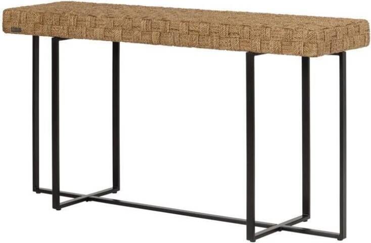 Must Living Console Chess 75x140x40 cm natural abaca iron frame knock down - Foto 2