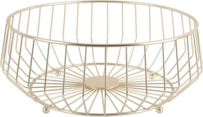 Present time Fruitmand Linea Kink Goud Large 34x14 5cm