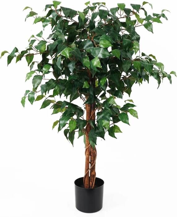 Present time Kunstplant Fig Ficus 110cm Groen - Foto 1