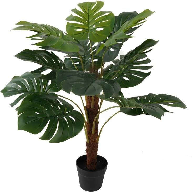 Present time Kunstplant Monstera Large Groen