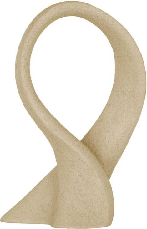 Present time Statue Abstract Art Bow polyresin sand brown