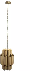 PTMD Terrin Ronde Hanglamp H155 x Ø33 cm Metaal Goud
